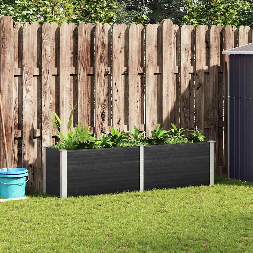 vidaXL Garten-Hochbeet 200x50x54 cm WPC Grau