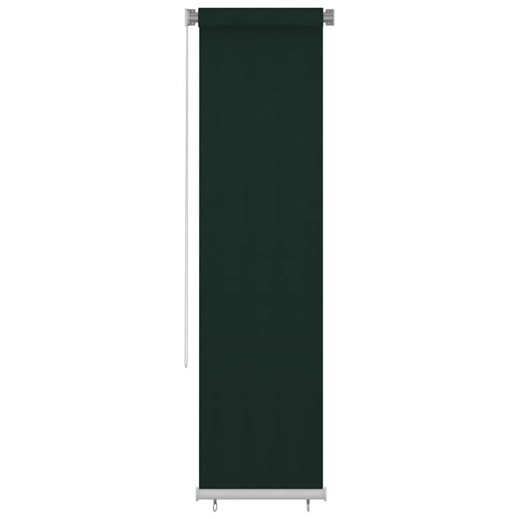 vidaXL Außenrollo 65 (B) x 230 (H) cm Dunkelgrün HDPE
