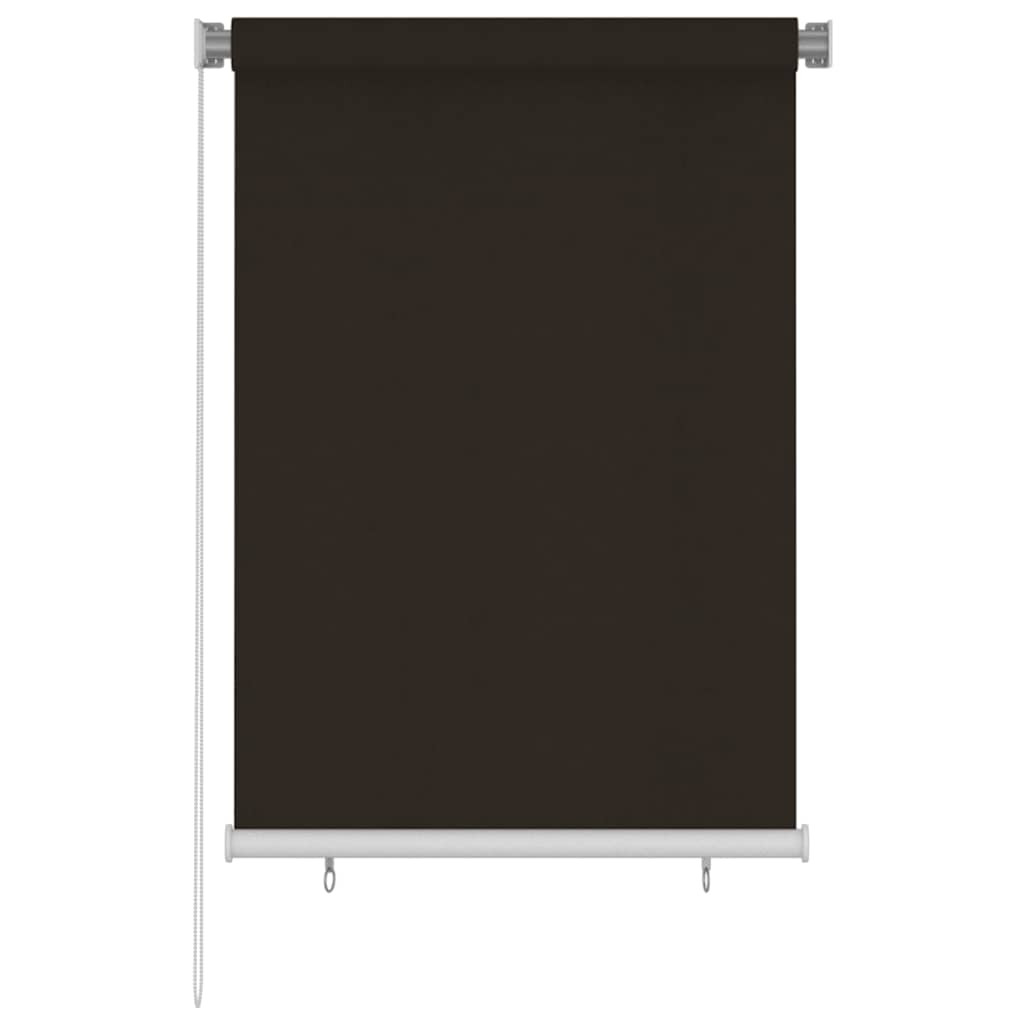vidaXL Außenrollo 105 (B) x 140 (H) cm Braun HDPE