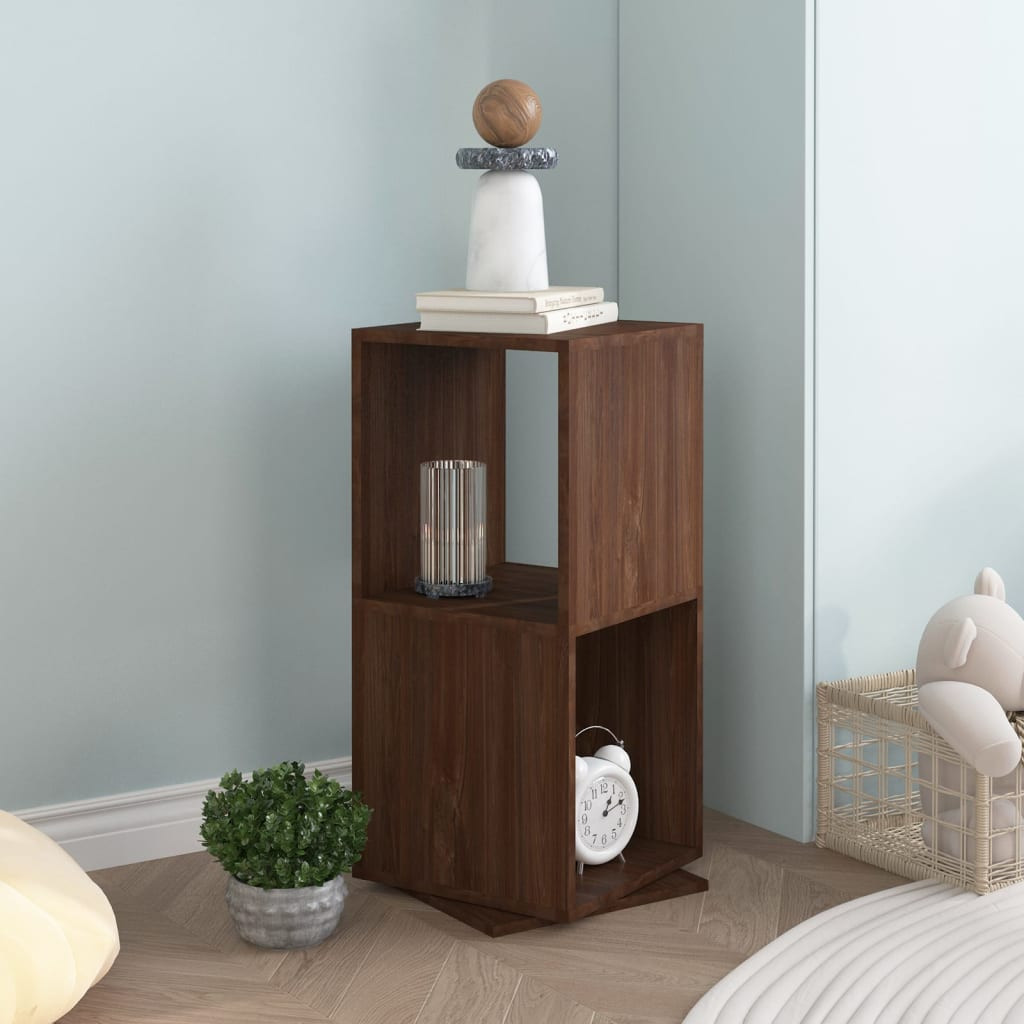 vidaXL Drehregal Braun Eiche-Optik 34,5x34,5x75,5 cm Holzwerkstoff