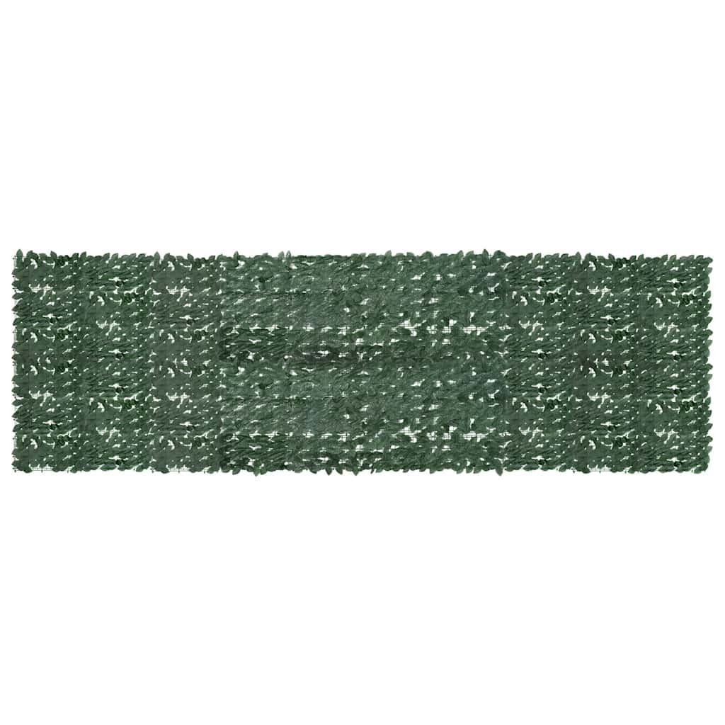 vidaXL Balkon-Sichtschutz mit Dunkelgrünen Blättern 500x150 cm