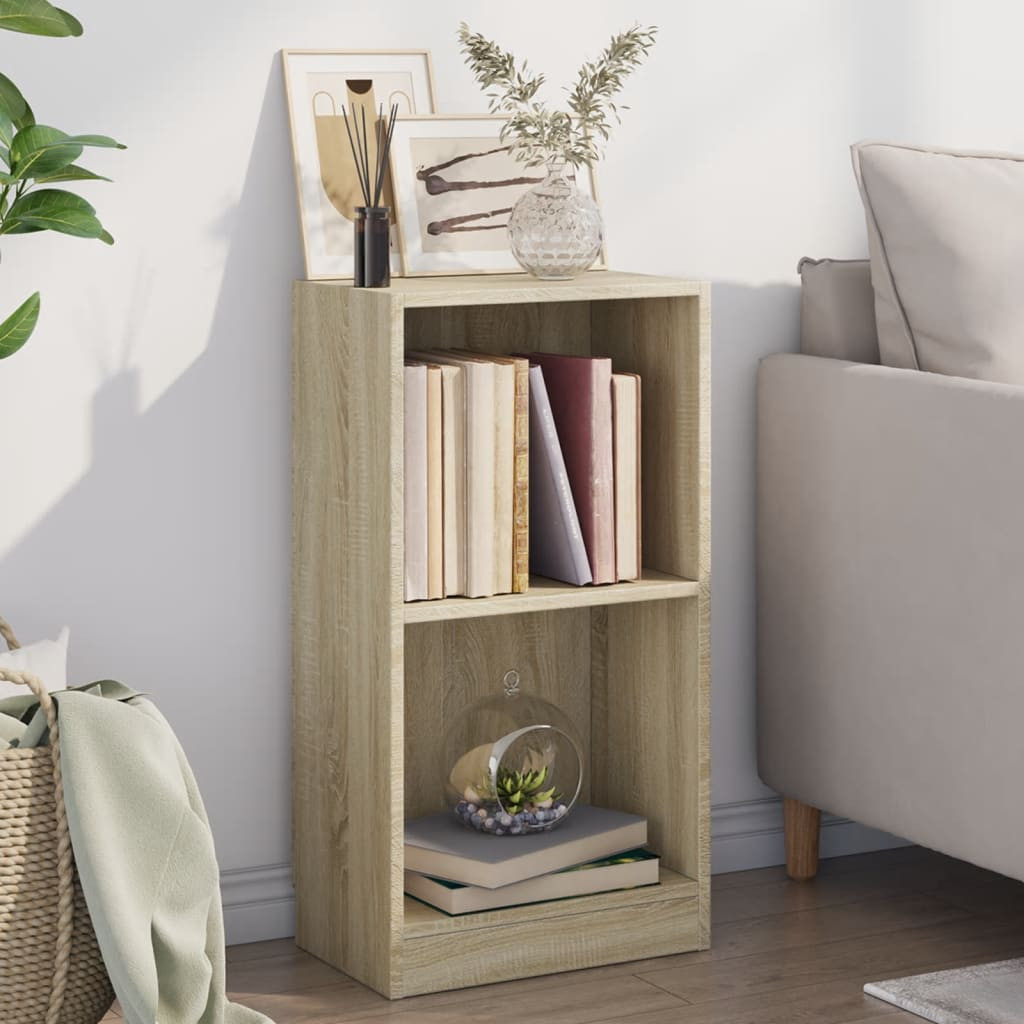 vidaXL Bücherregal Sonoma-Eiche 40x24x75 cm Holzwerkstoff