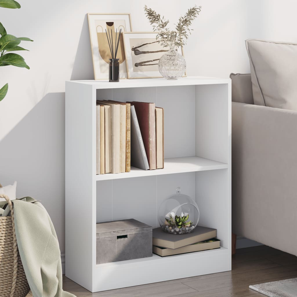 vidaXL Bücherregal Weiß 60x24x76 cm Holzwerkstoff