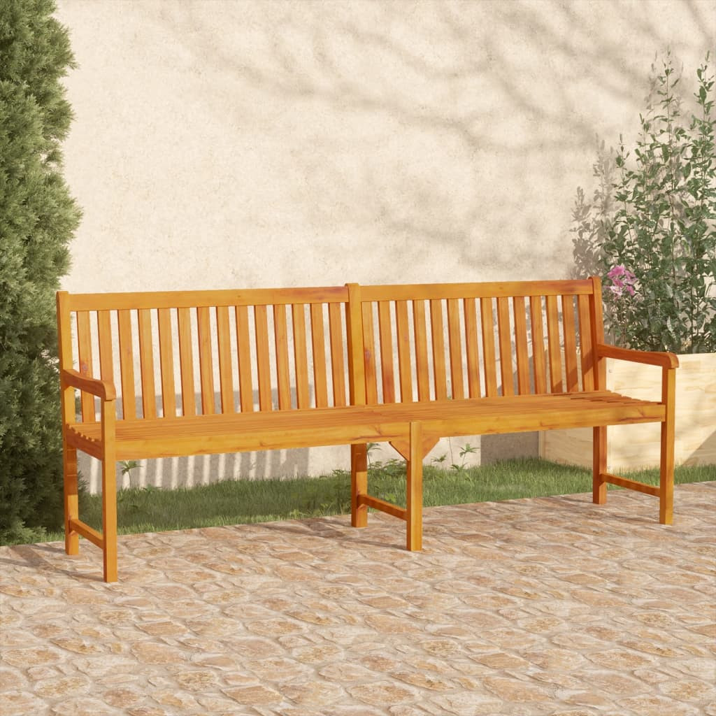 vidaXL Gartenbänke 1-Sitzanzahl 219 x 55,5 x 90 cm Massivholz Akazie
