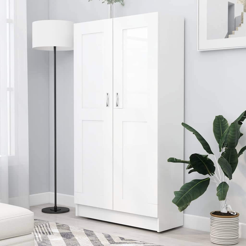 vidaXL Bücherschrank Weiß 82,5x30,5x150 cm Holzwerkstoff