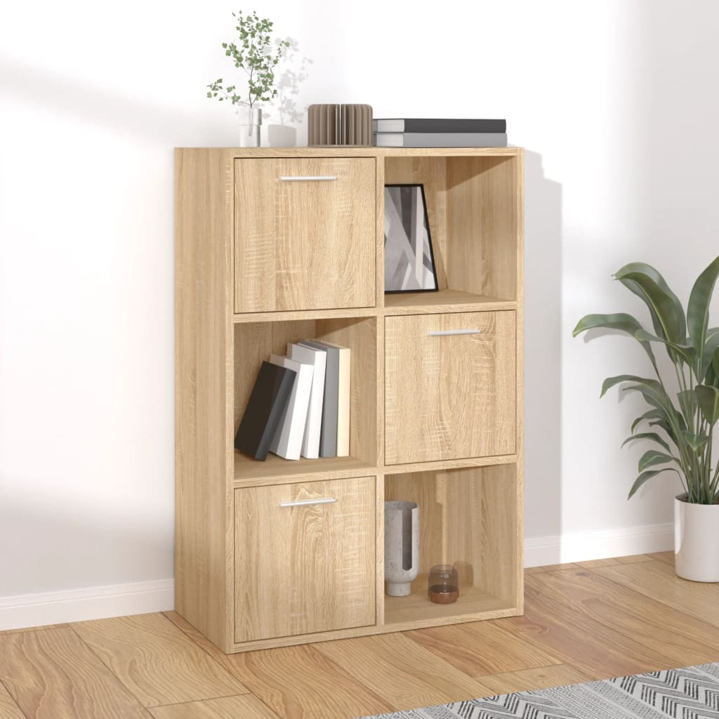 vidaXL Lagerschrank Sonoma-Eiche 60x29,5x90 cm Holzwerkstoff