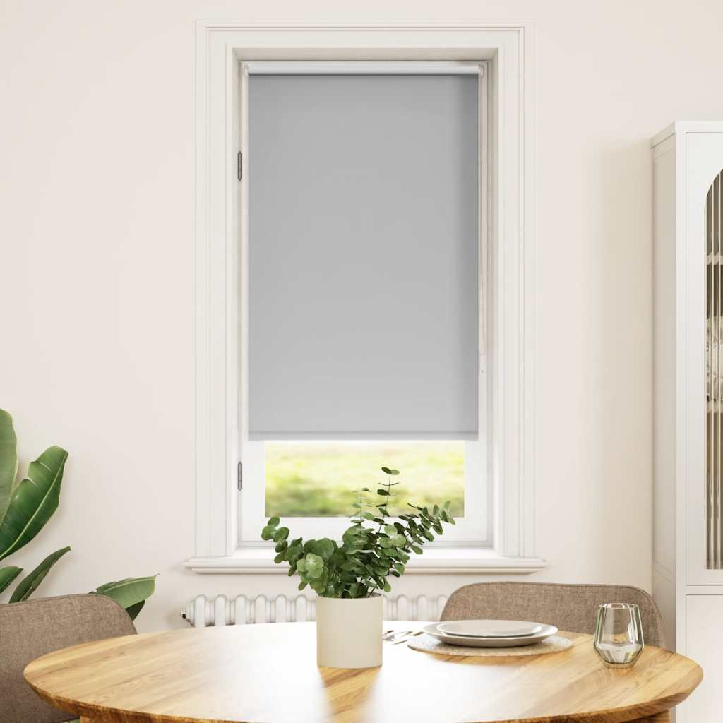 vidaXL Verdunkelungsrollo 44,4 x 100 cm, Stoffbreite 40 cm, Grau