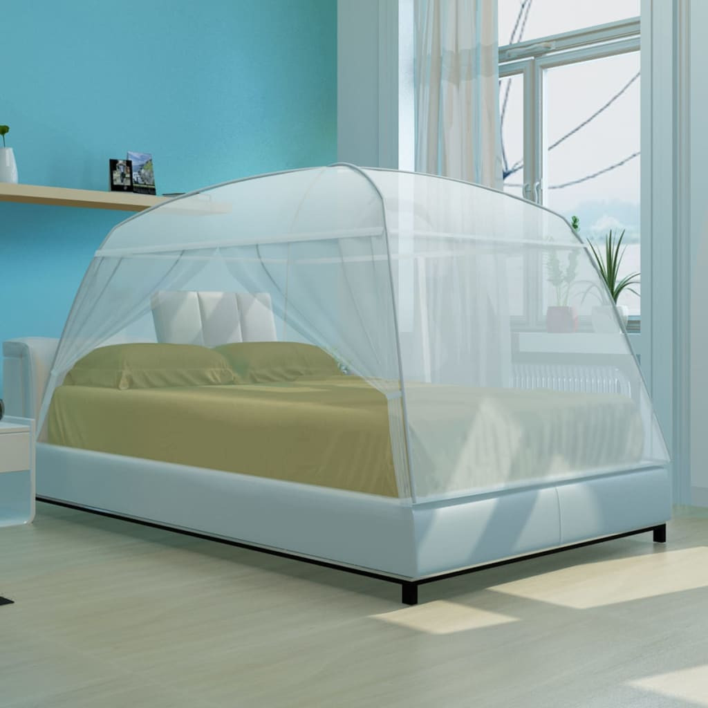 Mongolei Netz Moskitonetz 2 Türen 200 x 120 x 130 cm weiß