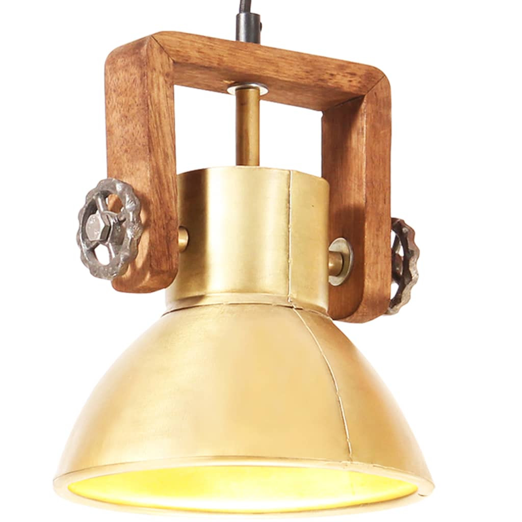 vidaXL Hängelampe Industriestil 25 W Messing Rund 19 cm E27