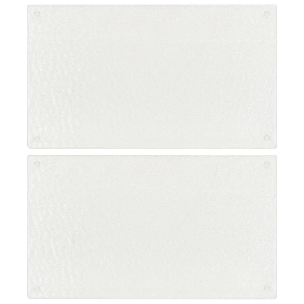 vidaXL Schneidebretter 2 Stk. Transparent Blasenmuster Hartglas