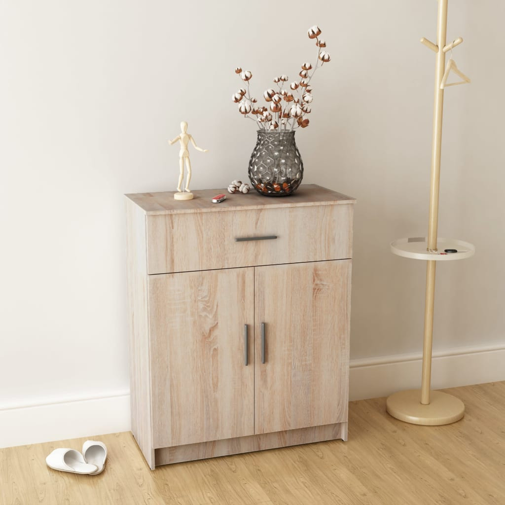 vidaXL Sideboard Holzwerkstoff 71x35x88 cm Eiche-Optik