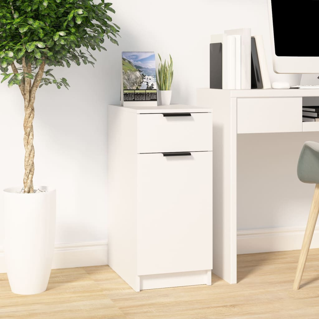 vidaXL Büroschrank Weiß 33,5x50x75 cm Holzwerkstoff