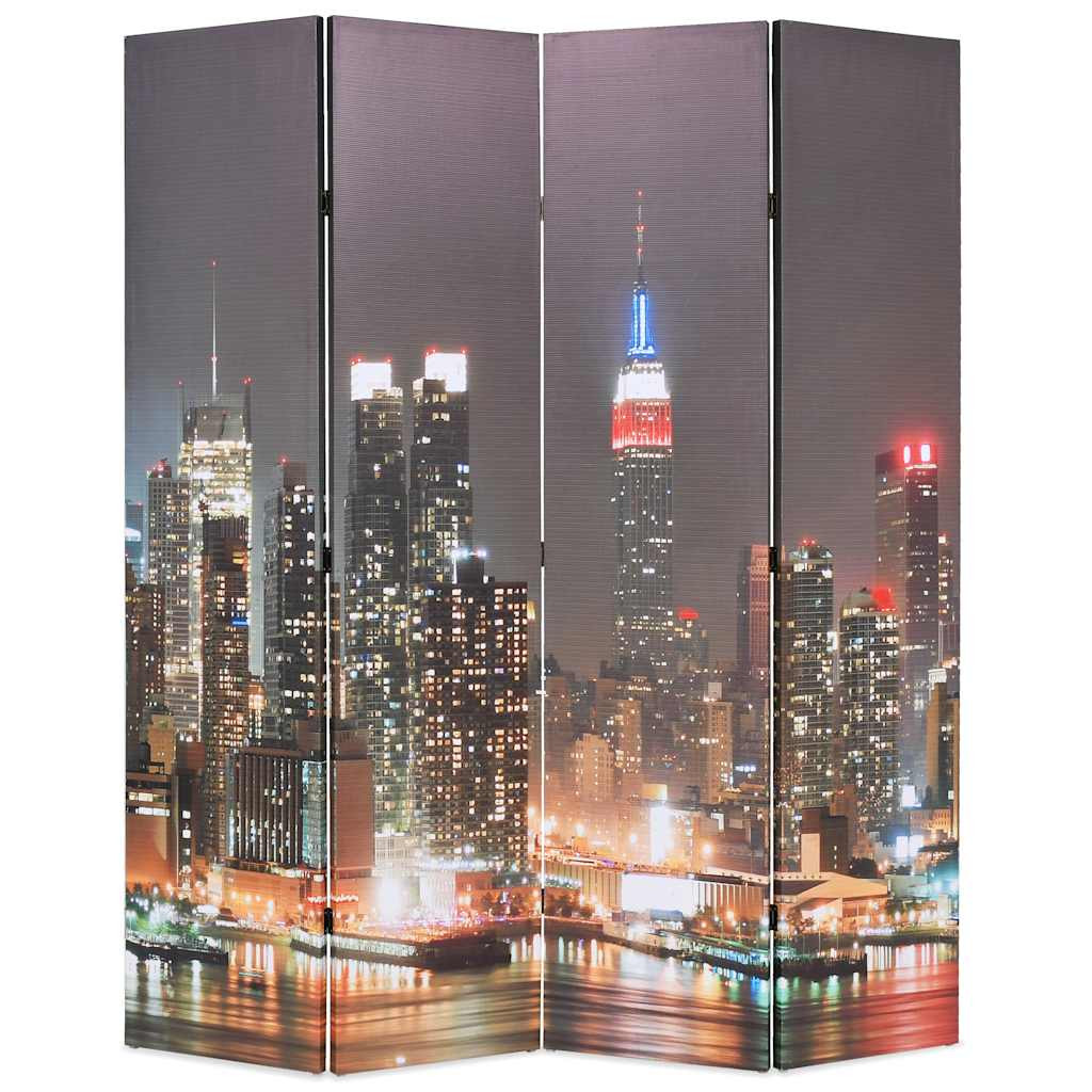 vidaXL Raumteiler klappbar 160 x 170 cm New York bei Nacht