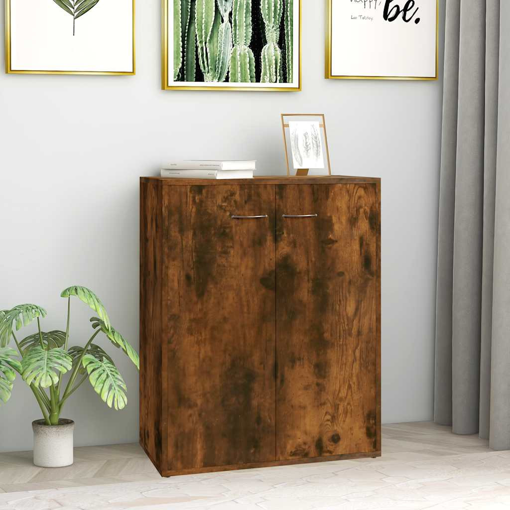 vidaXL Sideboard Räuchereiche 60x30x75 cm Holzwerkstoff