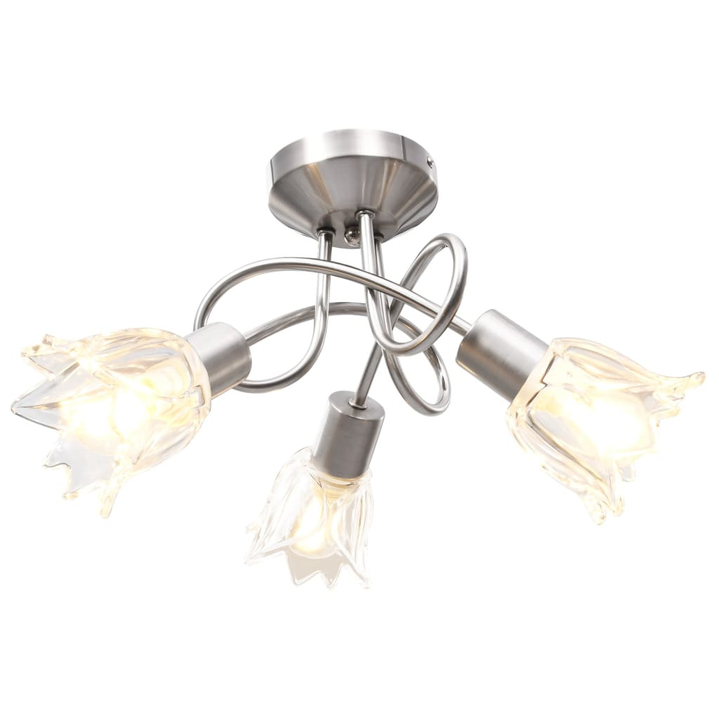 vidaXL Deckenleuchte Glas-Lampenschirme für 3 E14 Glühlampen