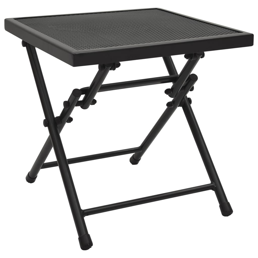 vidaXL Klapptisch Mesh 38x38x38 cm Stahl Anthrazit