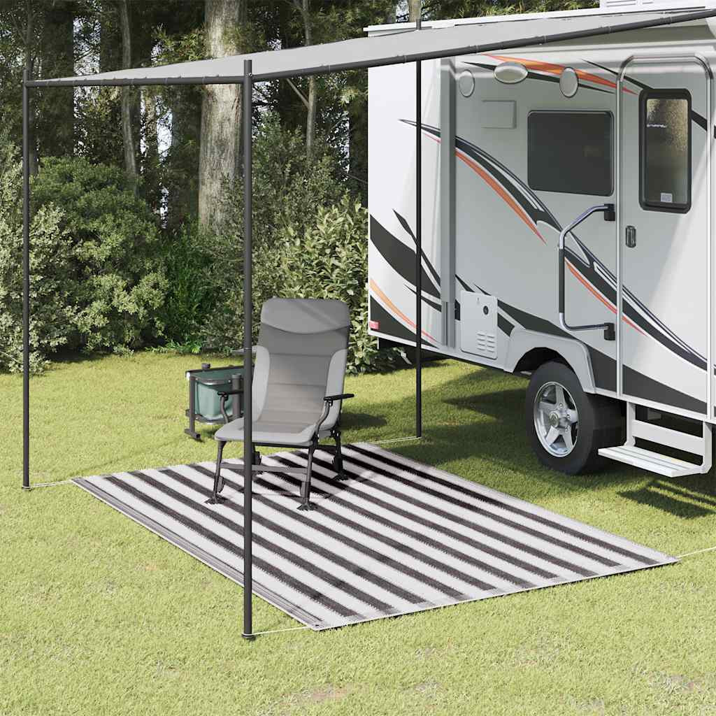 vidaXL Zeltteppich 250x200 cm Anthrazit und Weiß