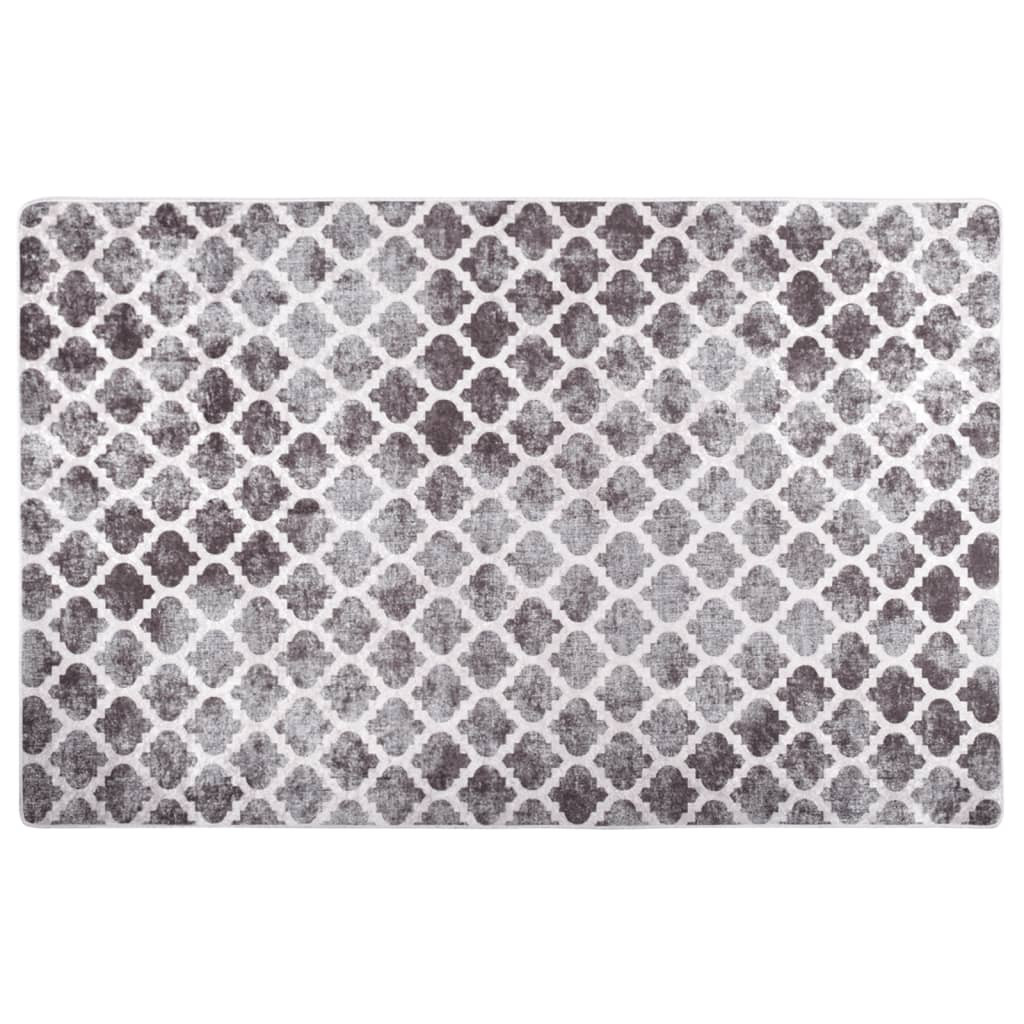 vidaXL Teppich Waschbar 160x230 cm Mehrfarbig