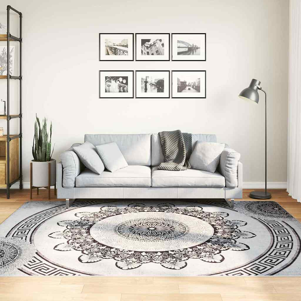 vidaXL Teppich Waschbar 160x230 cm Mehrfarbig
