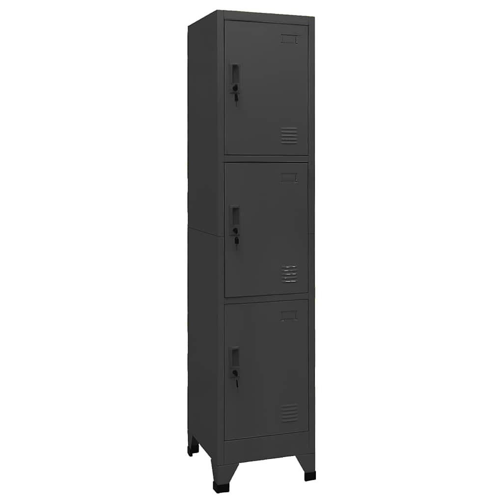 vidaXL Schließfachschrank Anthrazit 38x45x180 cm Stahl