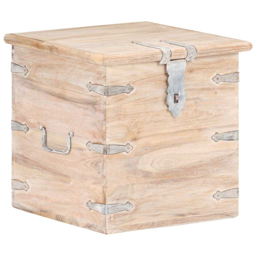 vidaXL Truhe 40x40x40 cm Akazie Massivholz