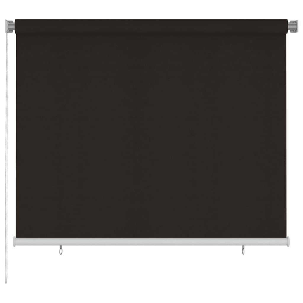 vidaXL Außenrollo 185 (B) x 140 (H) cm Braun HDPE
