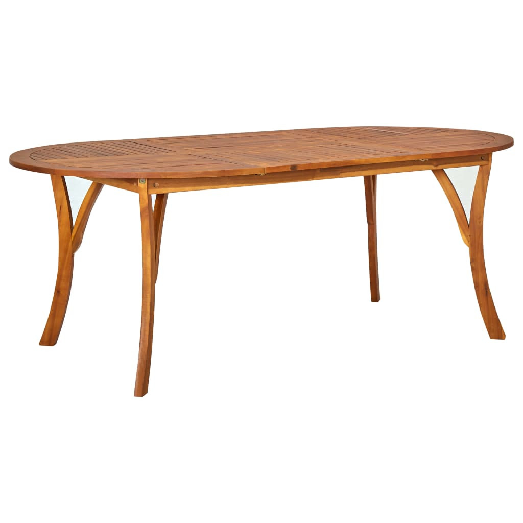 vidaXL Gartentisch 201x100x75 cm Akazie Massivholz