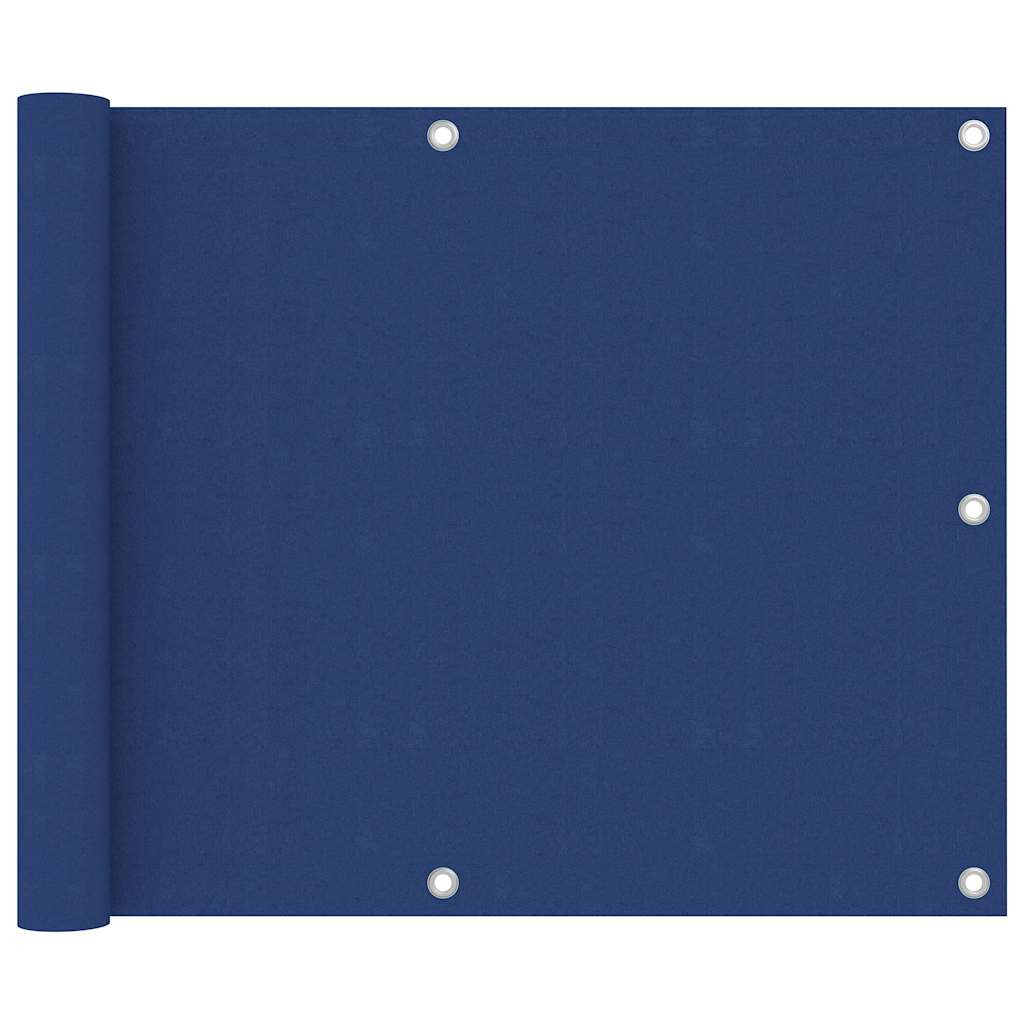 vidaXL Balkon-Sichtschutz Blau 75x400 cm Oxford-Gewebe