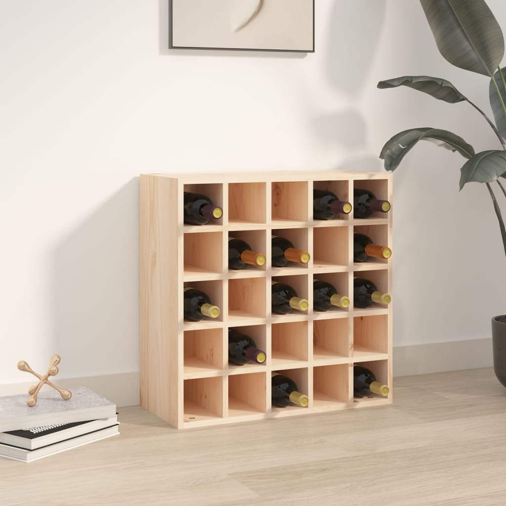 vidaXL Weinschrank 56 x 25 x 56 cm Massivholz Kiefer