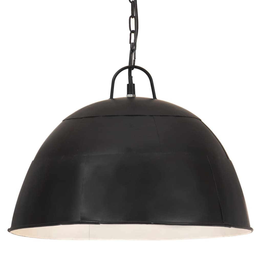 vidaXL Hängelampe Vintage Industriestil 25 W Schwarz Rund 41 cm E27
