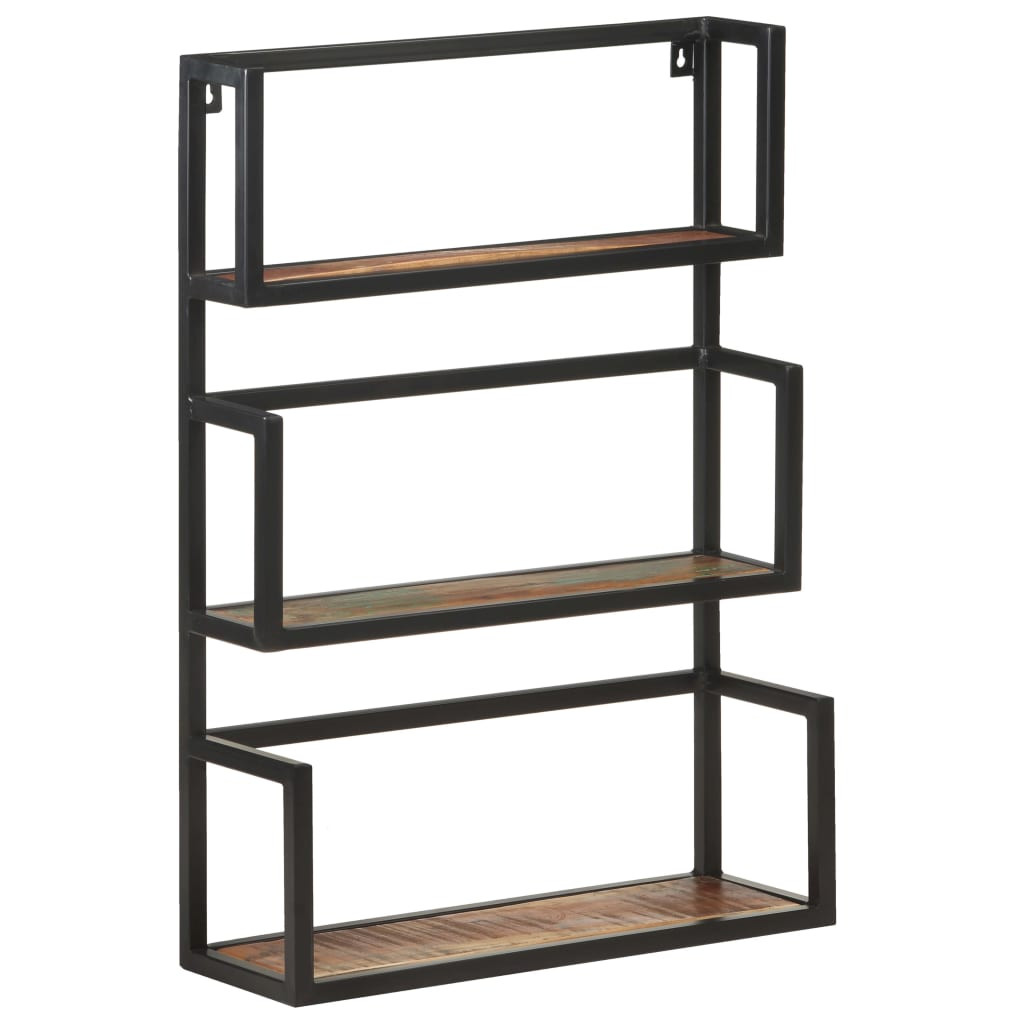 vidaXL Wandregal 60x20x85 cm Altholz Massiv