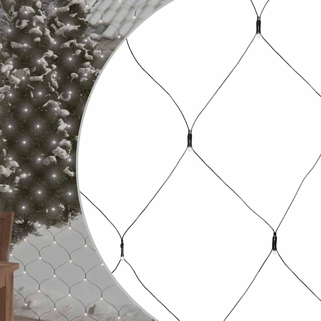 vidaXL LED-Lichternetz Kaltweiß 3x3 m 306 LEDs Indoor Outdoor