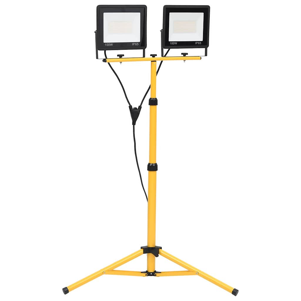 vidaXL LED-Fluter mit Stativ 2x100 W Kaltweiß