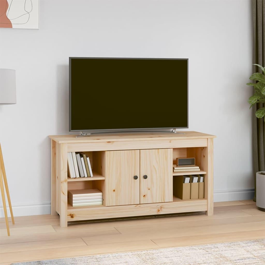 vidaXL TV-Schrank 103x36,5x52 cm Massivholz Kiefer