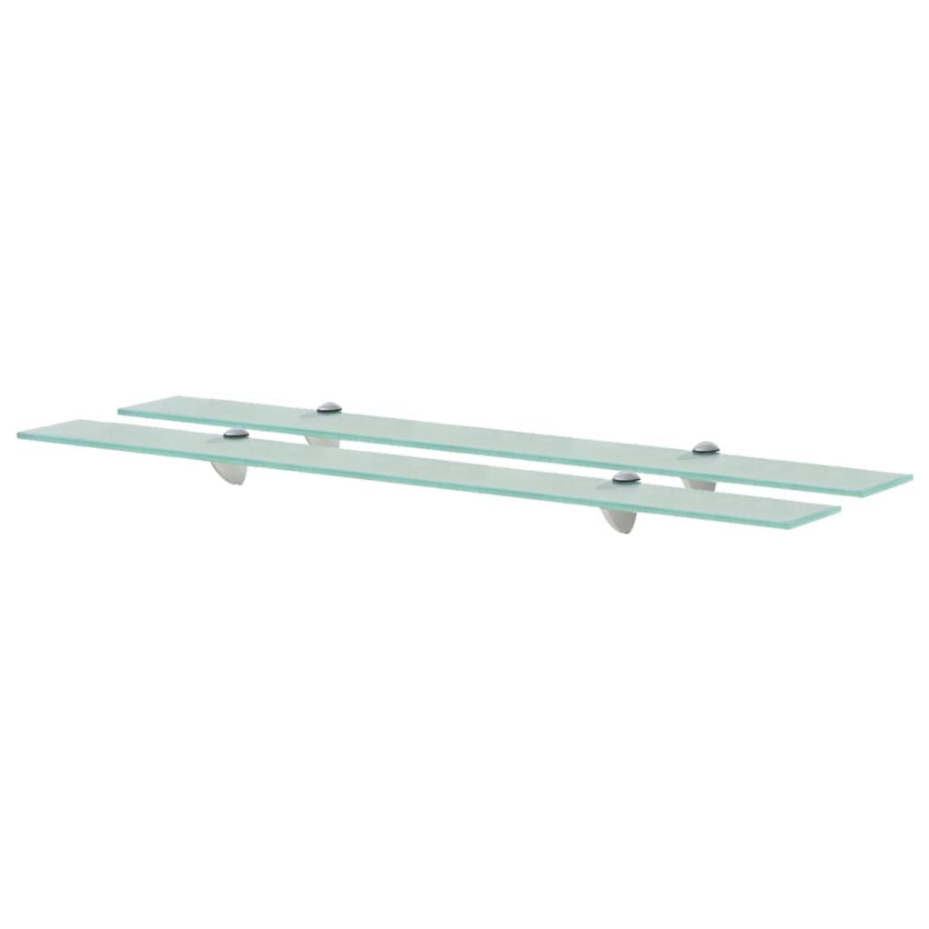 vidaXL Schweberegale 2 Stk. Glas 90x20 cm 8 mm