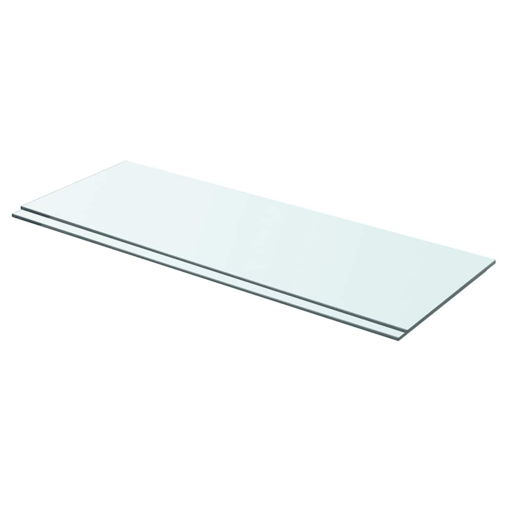 vidaXL Regalböden 2 Stk. Glas Transparent 70x25 cm