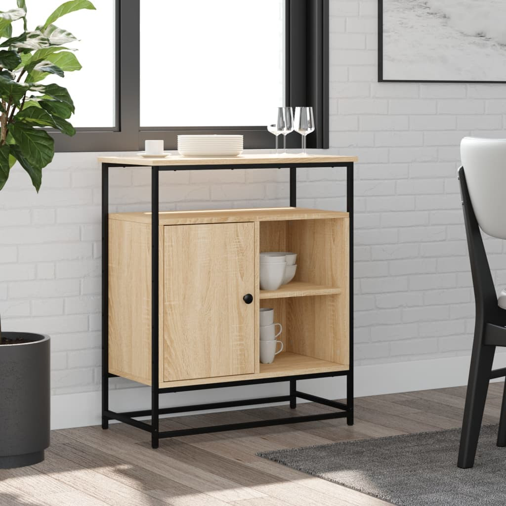 vidaXL Sideboard Sonoma-Eiche 69 x 35 x 80 cm Holzwerkstoff