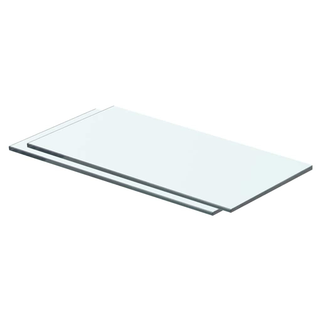vidaXL Regalböden 2 Stk. Glas Transparent 40x15 cm