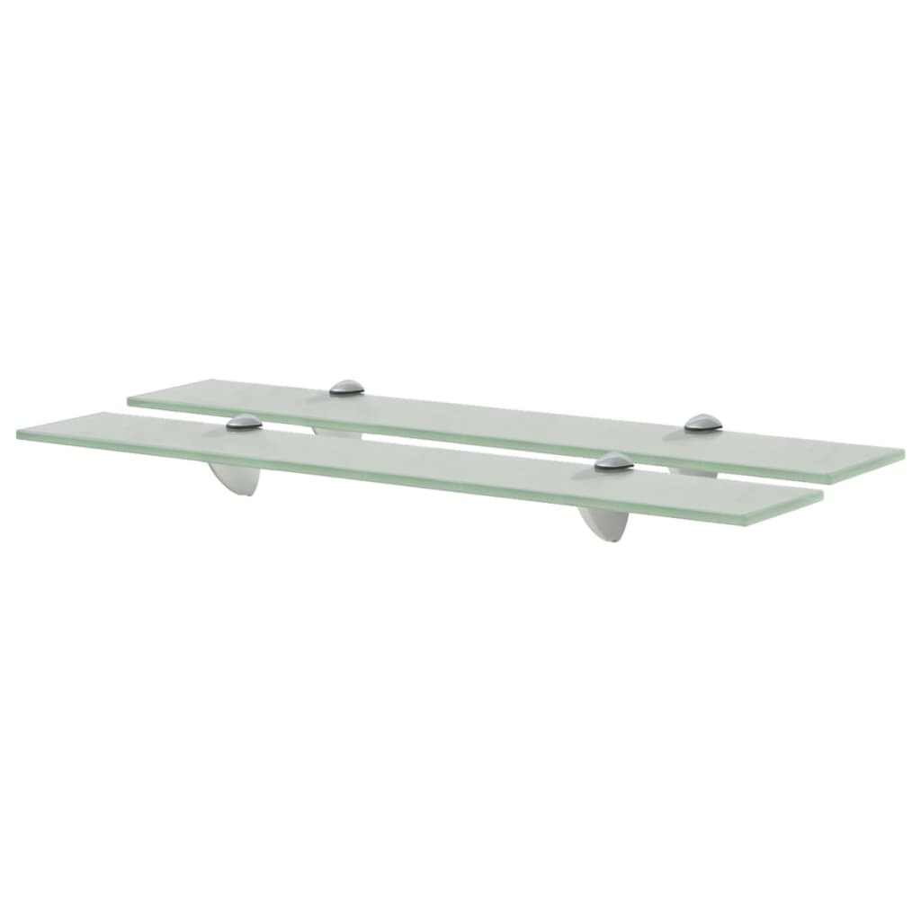 vidaXL Schweberegale 2 Stk. Glas 60x10 cm 8 mm