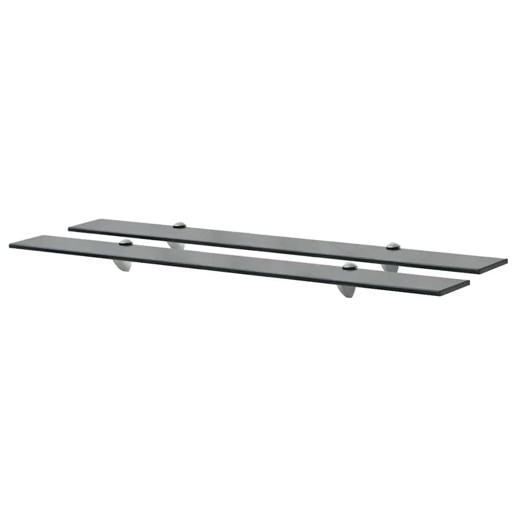 vidaXL Schweberegale 2 Stk. Glas 90x20 cm 8 mm