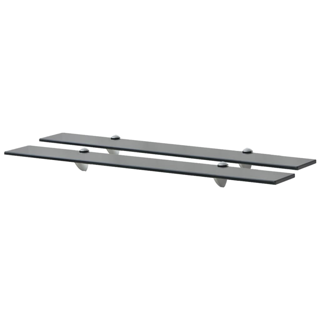 vidaXL Schweberegale 2 Stk. Glas 80x10 cm 8 mm