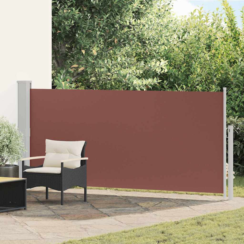 vidaXL Ausziehbare Seitenmarkise 140x300 cm Braun