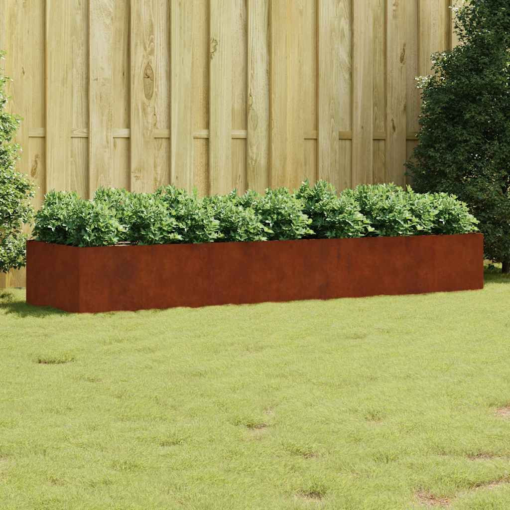 vidaXL Hochbeet 280x80x40 cm Cortenstahl