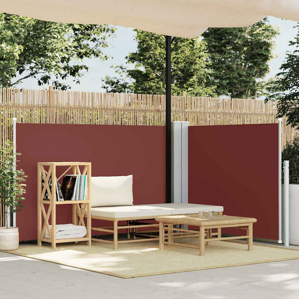vidaXL Ausziehbare Seitenmarkise Braun 100 x 600 cm