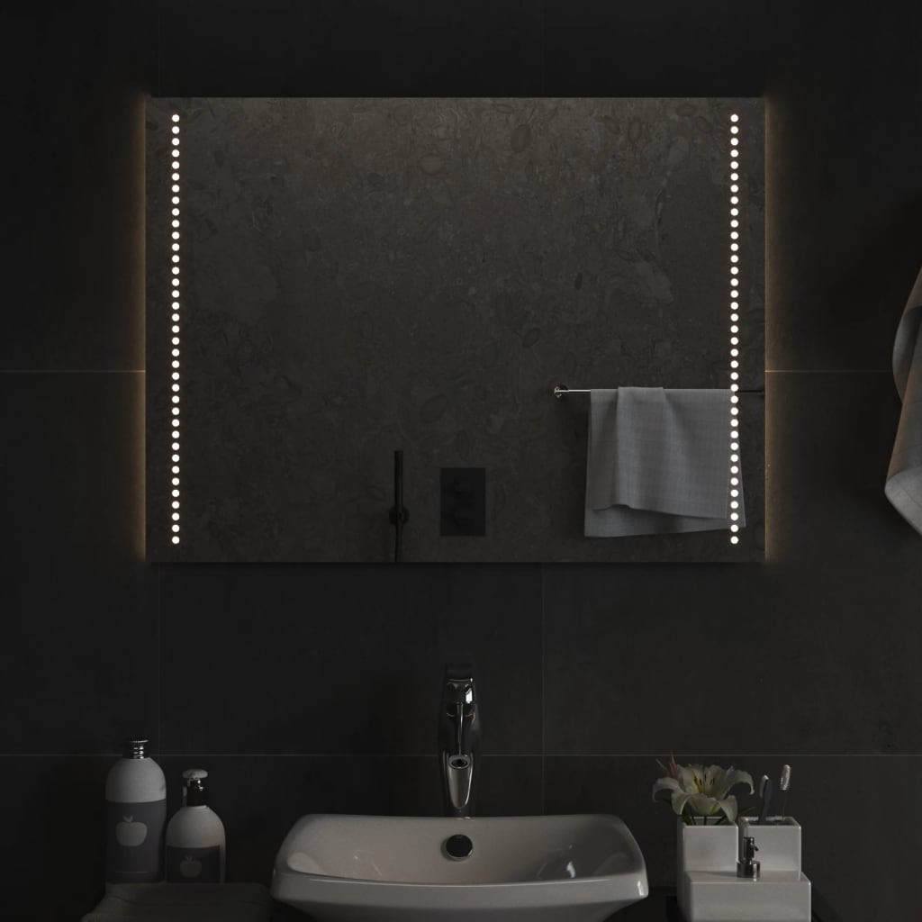 vidaXL LED-Badspiegel 60x80 cm