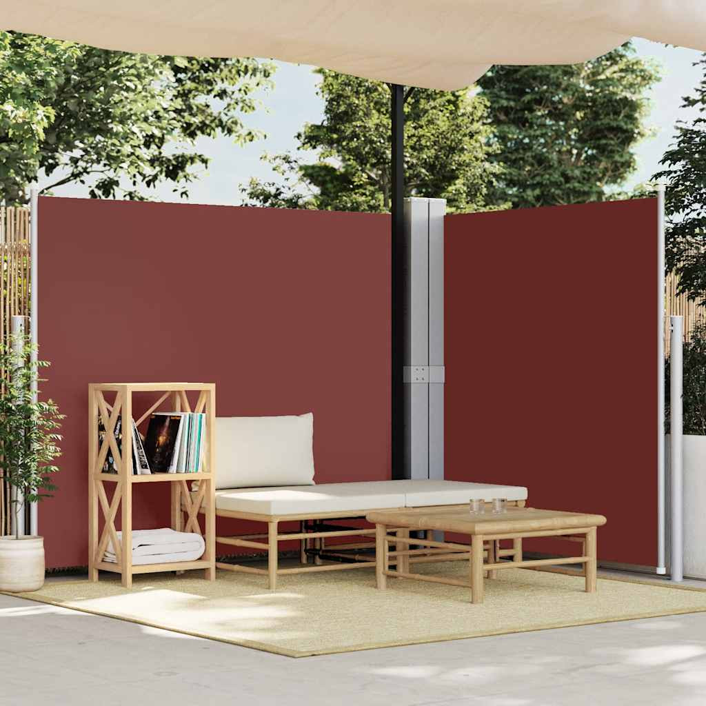 vidaXL Seitenmarkise Ausziehbar Braun 180x600 cm