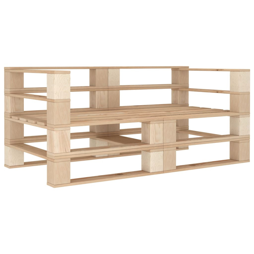 vidaXL Garten-Palettensofa 2-Sitzer Holz