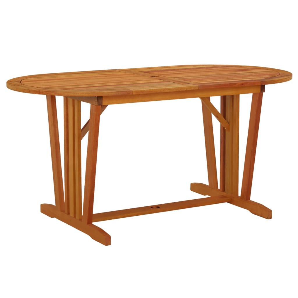 vidaXL Gartentisch 160x85x75 cm Massivholz Eukalyptus