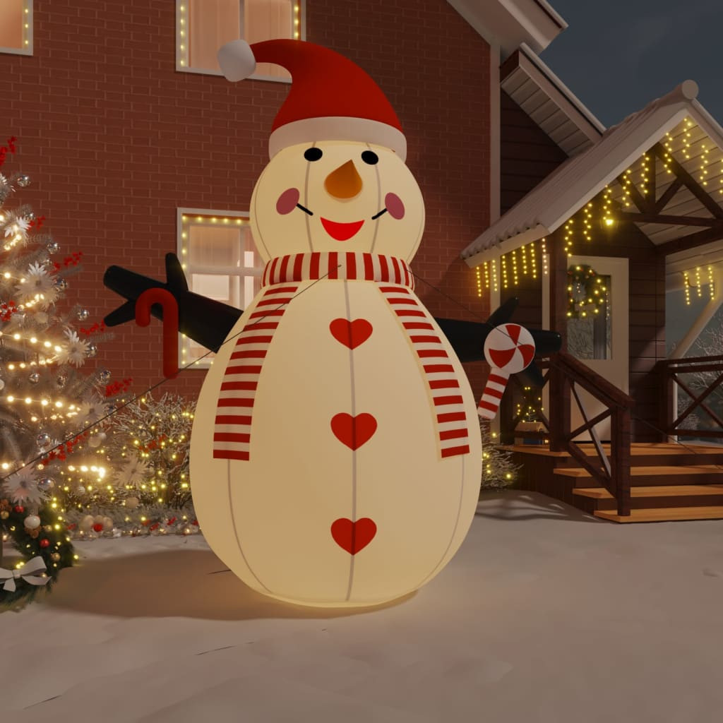 vidaXL Aufblasbarer Schneemann mit LEDs 460 cm
