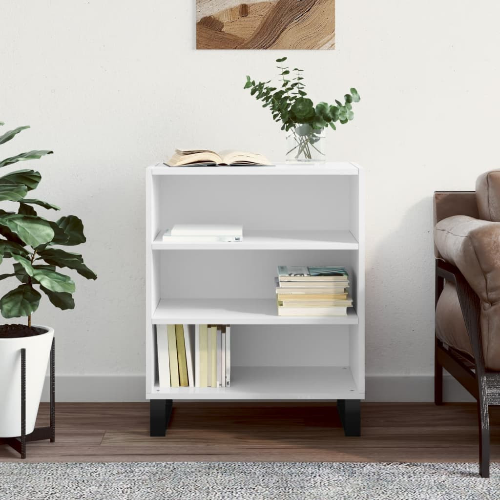 vidaXL Sideboard Hochglanz-Weiß 57x35x70 cm Holzwerkstoff
